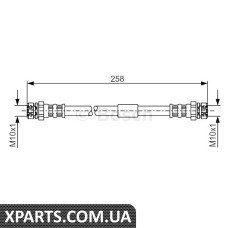 Тормозний шланг VW Jetta/Touran R 12-20 03 Bosch 1987481369