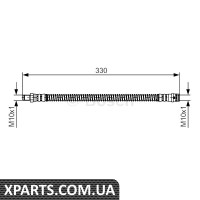 Шланг гальмівний DB C204 Bosch 1987481394