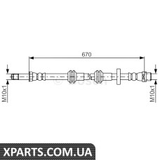 Шланг гальмівний AUDI A6/S6/A7/S7 F 18-40 10 Bosch 1987481689