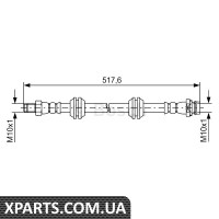 Шланг гальмівний LAND ROVER Freelander 2 R 06 Bosch 1987481731