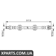 Шланг гальмівний LAND ROVER Freelander 2 R 06 Bosch 1987481731