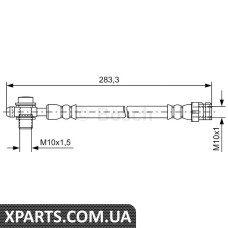 Тормозний шланг AUDI/SEAT/VW Q3/Alhambra/Passat/Tiguan R 14-36 07 Bosch 1987481736