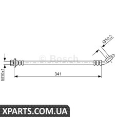 Тормозний шланг NISSAN Pathfinder R51 FL 04 Bosch 1987481840