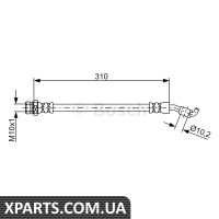 Шланг гальмівний HYUNDAI/KIA ix35/Sportage RL 16-20 10 Bosch 1987481883
