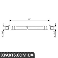 Тормозний шланг DCI/RENULT Duster/Sandero II/Logan II/MCV/Symbol R 12-16 09 Bosch 1987481A12