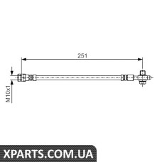 Тормозний шланг SET/SKOD Leon/Octavia 10-20 12 Bosch 1987481A27