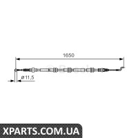 Трос ручника Bosch 1987482016