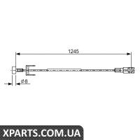 RENAULT Трос ручного гальма середн. Trafic SWB 01-Bosch 1987482633