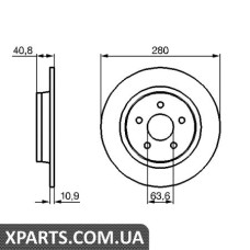 Гальмівний диск BOSCH 0986479B81