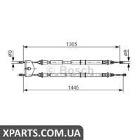 Трос, стоянкова гальмівна система BOSCH 1987477732