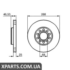 Гальмівний диск BOSCH 0986479157