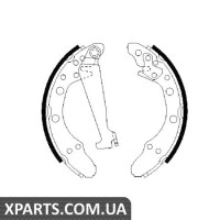 Гальмівні колодки, к-кт. BOSCH 0986487270