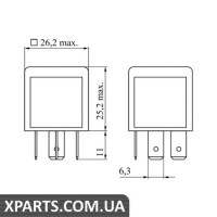 Реле, робочий струм; Реле BOSCH 0986332030