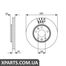 Гальмівний диск BOSCH 0986479553