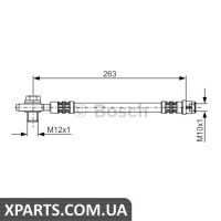 Гальмівний шланг BOSCH 1987476944