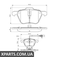 Гальмівні дискові колодки, к-кт. BOSCH 0986424777