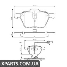 Тормозные колодки дисковые, к-кт. BOSCH 0986424777