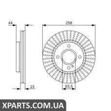 Гальмівний диск BOSCH 0986479566