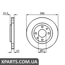 Гальмівний диск BOSCH 0986478618