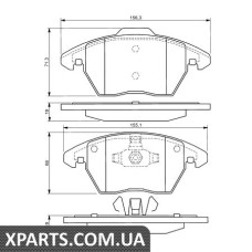 Гальмівні дискові колодки, к-кт. BOSCH 0986424825