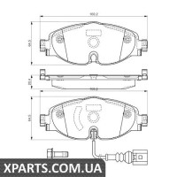 Гальмівні дискові колодки, к-кт. BOSCH 0986494660