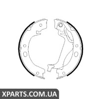 Гальмівні колодки барабанні, к-кт. BOSCH 0986487713