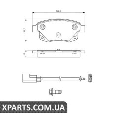 Гальмівні дискові колодки, к-кт. BOSCH 0986494171