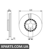 Гальмівний диск BOSCH 0986479621