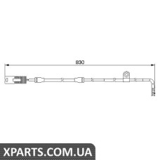 Датчик износа тормозных колодок BOSCH 1987474958