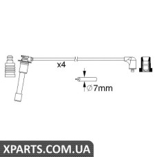 Комплект дротів запалення BOSCH 0986357149