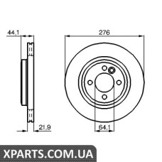 Тормозной диск BOSCH 0986479B39