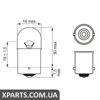 Автомобільна лампа R10W 12V WV BOSCH 1987302203