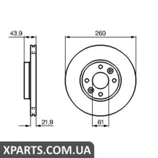 Гальмівний диск BOSCH 0986479B73