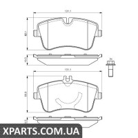 Гальмівні дискові колодки, к-кт. BOSCH 0986424517