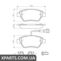 Гальмівні дискові колодки, к-кт. BOSCH 0986494113