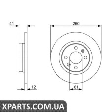 Гальмівний диск BOSCH 0986479B78
