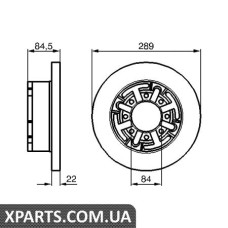 Гальмівний диск BOSCH 0986478886