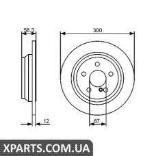 Гальмівний диск BOSCH 0986479414