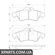 Тормозные колодки дисковые, к-кт. BOSCH 0986424218