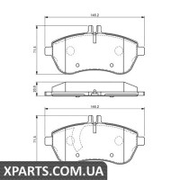 Гальмівні дискові колодки, к-кт. BOSCH 0986494161 Гальмівні дискові колодки, к-кт. BOSCH 0986494161