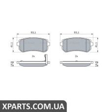 Тормозные колодки дисковые, к-кт. BOSCH 0986494140