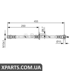 Тормозной шланг BOSCH 1987481389