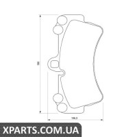 Гальмівні дискові колодки, к-кт. BOSCH 0986424739