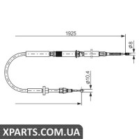 Трос, стоянкова гальмівна система BOSCH 1987477959