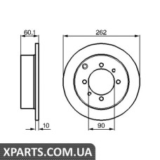 Гальмівний диск BOSCH 0986478655