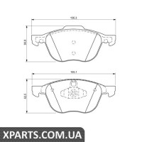 Гальмівні дискові колодки, к-кт. BOSCH 0986424794