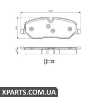 Гальмівні дискові колодки, к-кт. BOSCH 0986494147