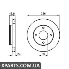 Гальмівний диск BOSCH 0986479187