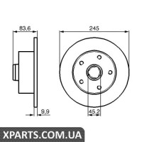 Гальмівний диск BOSCH 0986478759