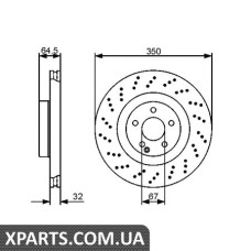 Тормозной диск BOSCH 0986479412